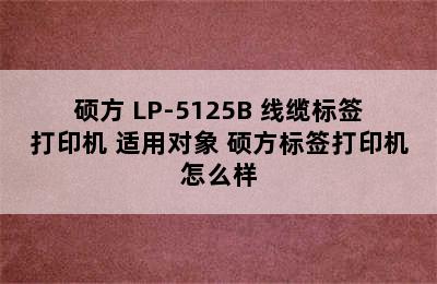 硕方 LP-5125B 线缆标签打印机 适用对象 硕方标签打印机怎么样